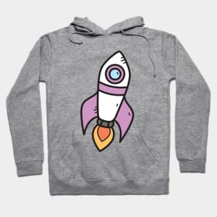 Rocket Cartoon Hoodie